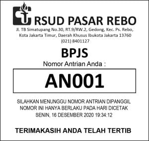 nomor antrian rumah sakit